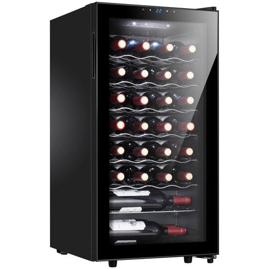 STAIGIS 28 Bottle Wine Cooler Refrigerator Glass Door