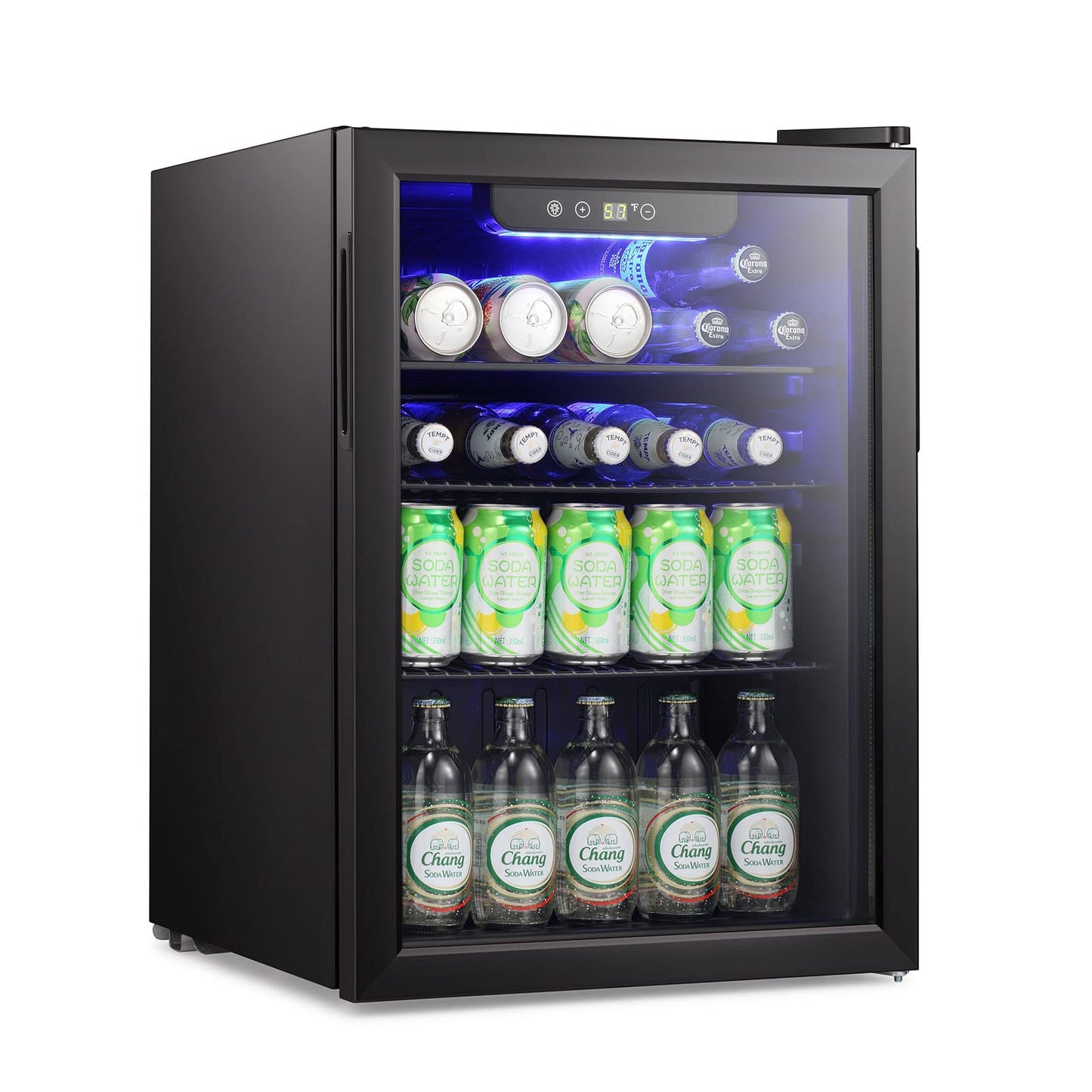 Antarctic Star 95 Can Beverage Cooler Glass Door