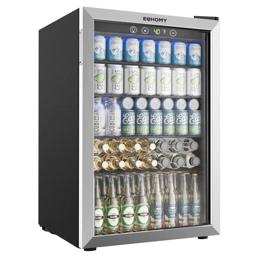 EUHOMY 4.5 Cu Ft Beverage Cooler 145 Can Fridge